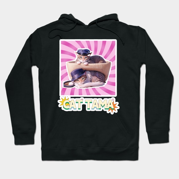 Cat Tama,Tama Super Station Master Hoodie by LycheeDesign